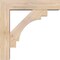 Ekena Millwork Merced Block Smooth Bracket w/ Offset Brace, Douglas Fir, 5 1/2"W x 22"D x 22"H BKT0604X22X22MRC05SDF - alternate 3